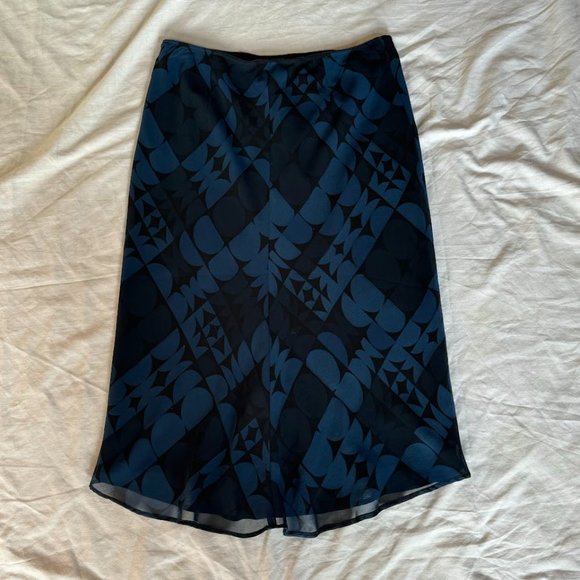 Vintage 90s Y2k Express Chiffon Slip Skirt - Picture 2 of 3